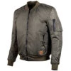 Cortech Skipper Waterproof Bomber Jacket - Olive -Cycling Apparel Store 8100 0124 04Front Angled Profile 06204.1573487872
