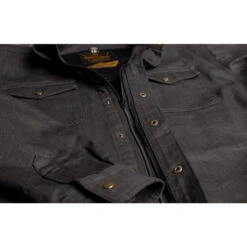 Cortech Voodoo Wax Cotton Riding Shirt -Cycling Apparel Store 8102 0125 04 Chest Detail Shot 20012.1573491195