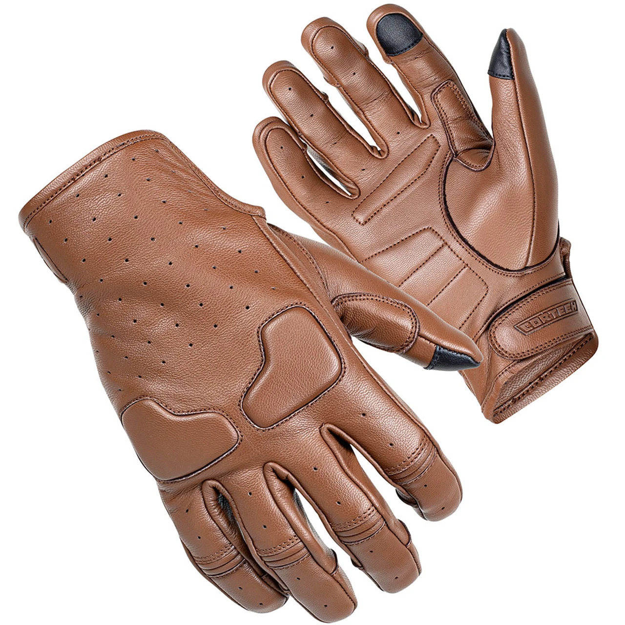 Cortech Slacker Short Cuff Women's Leather Gloves - Brown 3 Cortech Slacker Short Cuff Women's Leather Gloves - Brown