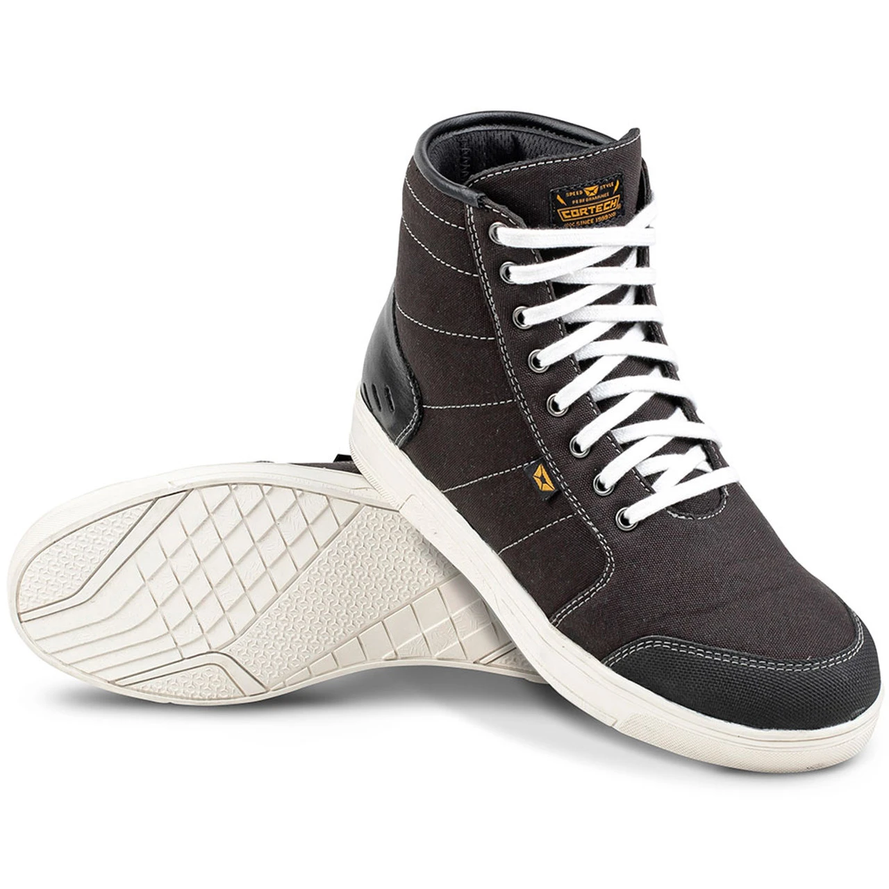 Cortech Freshmen Riding Shoes - Black/White 5 Cortech Freshmen Riding Shoes - Black/White - Image 3