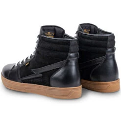 Cortech Slayer Riding Shoes - Black/Gum -Cycling Apparel Store 8662 0115 40 Rear Angled Profile 70159.1573571683