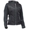 Speed And Strength Street Savvy Women's Leather/Textile Jacket - Black/Black -Cycling Apparel Store 880687StrtSavyJktBlkLeft 24385.1532454950