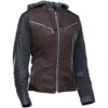 Speed And Strength Street Savvy Women's Leather/Textile Jacket - Oxblood/Black -Cycling Apparel Store 880702StrtSavyJktOxBlkLeft 10130.1532456018