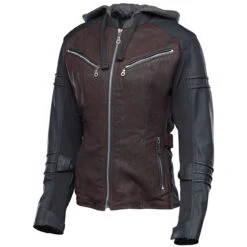 Speed And Strength Street Savvy Women's Leather/Textile Jacket - Oxblood/Black -Cycling Apparel Store 880702StrtSavyJktOxBlkRight 80215.1532456020