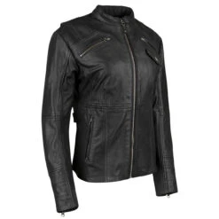 Speed And Strength Seventh Heaven Leather Jacket - Black -Cycling Apparel Store 884677 W SeventhHeaven BLK frnt3qtr 02354.1515419696