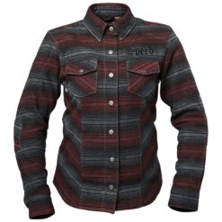 Speed And Strength Brat Women's Armored Moto Shirt - Black/Burgundy