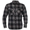 Speed And Strength Dropout Armored Moto Flannel Shirt - Black/Gray -Cycling Apparel Store 885077 dropoutflan blkgry 1 79871.1562941154
