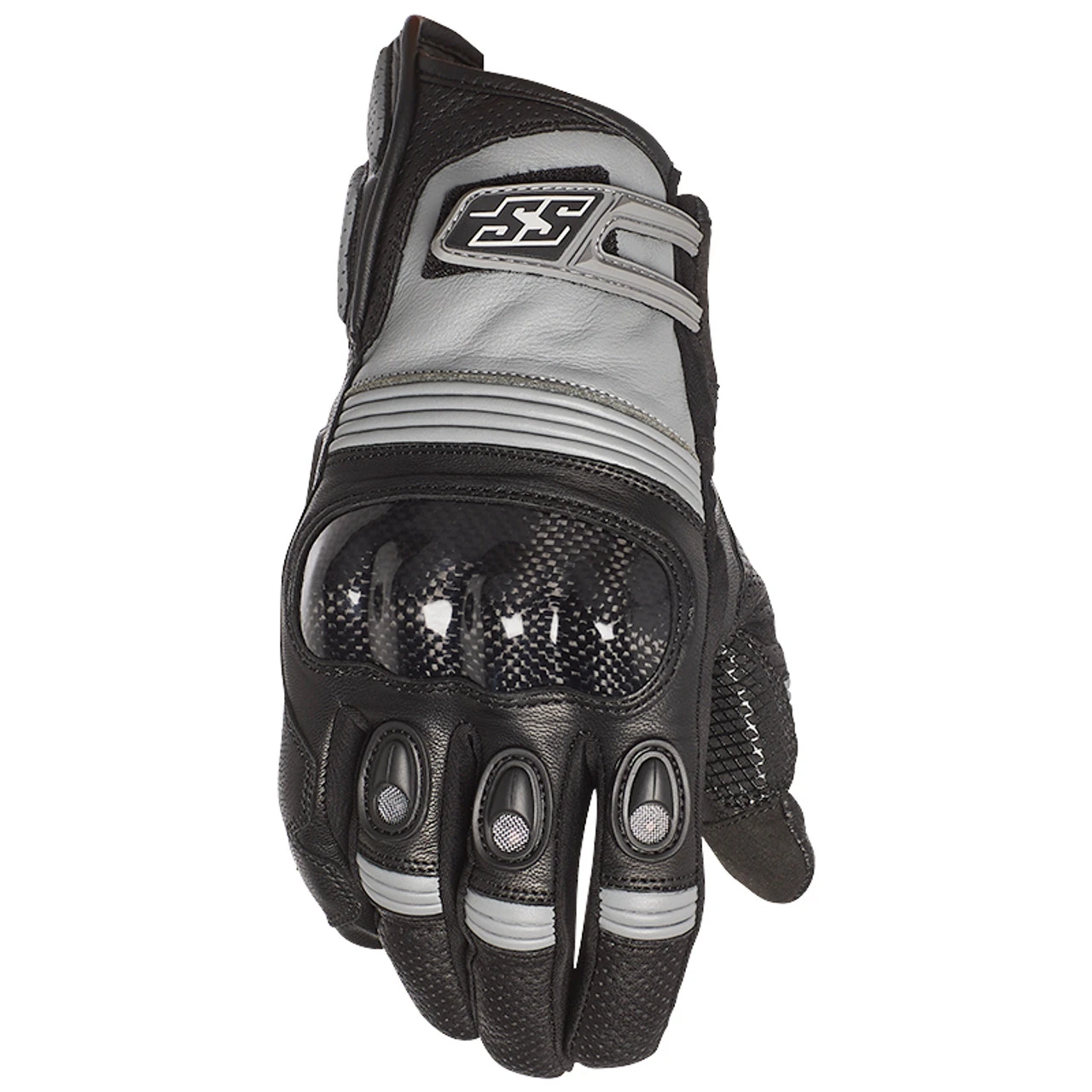Speed And Strength Exile Leather Gloves - Black/Gray 3 Speed And Strength Exile Leather Gloves - Black/Gray