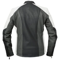 Speed And Strength Hellcat Women's Leather Jacket - Black/Gray/White -Cycling Apparel Store 885275 hellcatjkt blkgrywht 2 63217.1563476337