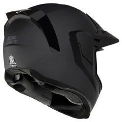 Icon Airflite Moto Helmet - Rubatone Black -Cycling Apparel Store AirfliteMotoBlackBack 30861.1579273874