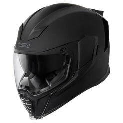 Icon Airflite Helmet - Black Rubatone