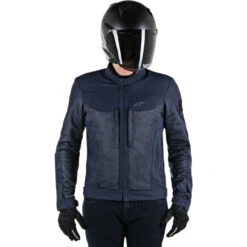 Icon Luc Air Jacket - Mood Indigo -Cycling Apparel Store Alpinestars Luc Air Blue Jacket 09193.1510594627