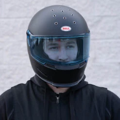 Bell Eliminator Face Shield - Hi Def Blue -Cycling Apparel Store Bell Eliminator Helmet Shield Hi Def Blue Shield 1 12138.1550506078