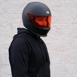Bell Eliminator Face Shield - Hi Def Orange -Cycling Apparel Store Bell Eliminator Helmet Shield Hi Def Orange 1 19784.1550505995
