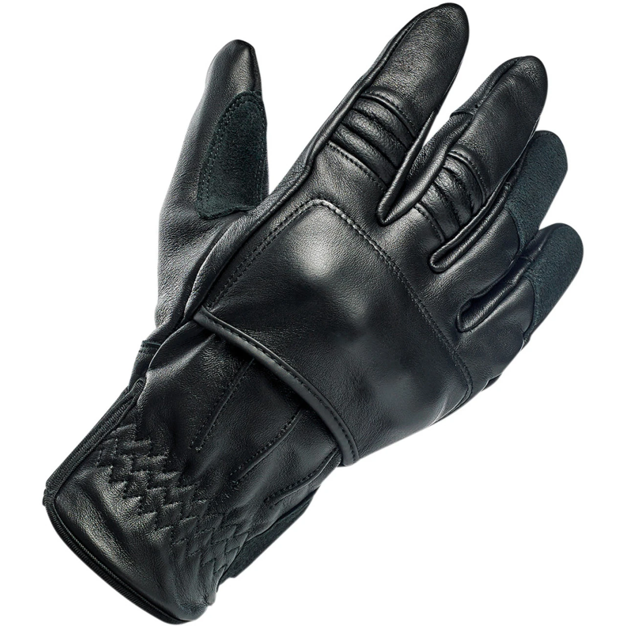 Biltwell Belden Leather Gloves - Black 9 Biltwell Belden Leather Gloves - Black - Image 7