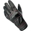 Biltwell Belden Leather Gloves - Black Redline -Cycling Apparel Store Biltwell Belden Leather Gloves Black Redline Stitch 5 35958.1569526772