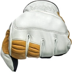 Biltwell Belden Leather Gloves - Cement/Yellow 14 Biltwell Belden Leather Gloves - Cement/Yellow -Cycling Apparel Store Biltwell Belden Leather Gloves Cement 3 77278.1569524101