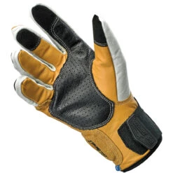 Biltwell Belden Leather Gloves - Cement/Yellow 13 Biltwell Belden Leather Gloves - Cement/Yellow -Cycling Apparel Store Biltwell Belden Leather Gloves Cement 4 43116.1569524087