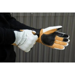 Biltwell Belden Leather Gloves - Cement/Yellow 20 Biltwell Belden Leather Gloves - Cement/Yellow -Cycling Apparel Store Biltwell Belden Leather Gloves Cement 9 01870.1569524080