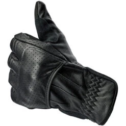 Biltwell Borrego CE Leather Gloves - Black/Black -Cycling Apparel Store Biltwell Borrego Gloves Black Black 3 69070.1566998012