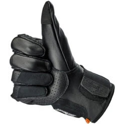 Biltwell Borrego CE Leather Gloves - Black/Black -Cycling Apparel Store Biltwell Borrego Gloves Black Black 5 61619.1566997996
