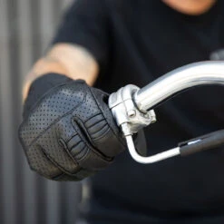 Biltwell Borrego CE Leather Gloves - Black/Black -Cycling Apparel Store Biltwell Borrego Gloves Black Black 7 67504.1566997991