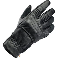 Biltwell Borrego CE Leather Gloves - Black/Black -Cycling Apparel Store Biltwell Borrego Gloves Black Black 95988.1566997996