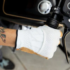 Biltwell Borrego CE Leather Gloves - Cement -Cycling Apparel Store Biltwell Borrego Gloves Cement 7 77330.1567006632