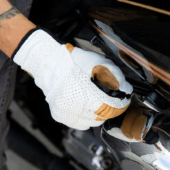 Biltwell Borrego CE Leather Gloves - Cement -Cycling Apparel Store Biltwell Borrego Gloves Cement 8 32573.1567006584