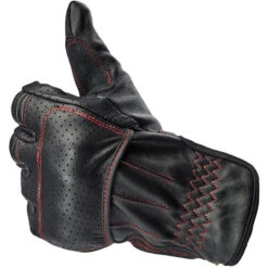 Biltwell Borrego CE Leather Gloves - Black/Red 14 Biltwell Borrego CE Leather Gloves - Black/Red -Cycling Apparel Store Biltwell Borrego Gloves Redline 3 67657.1567005293