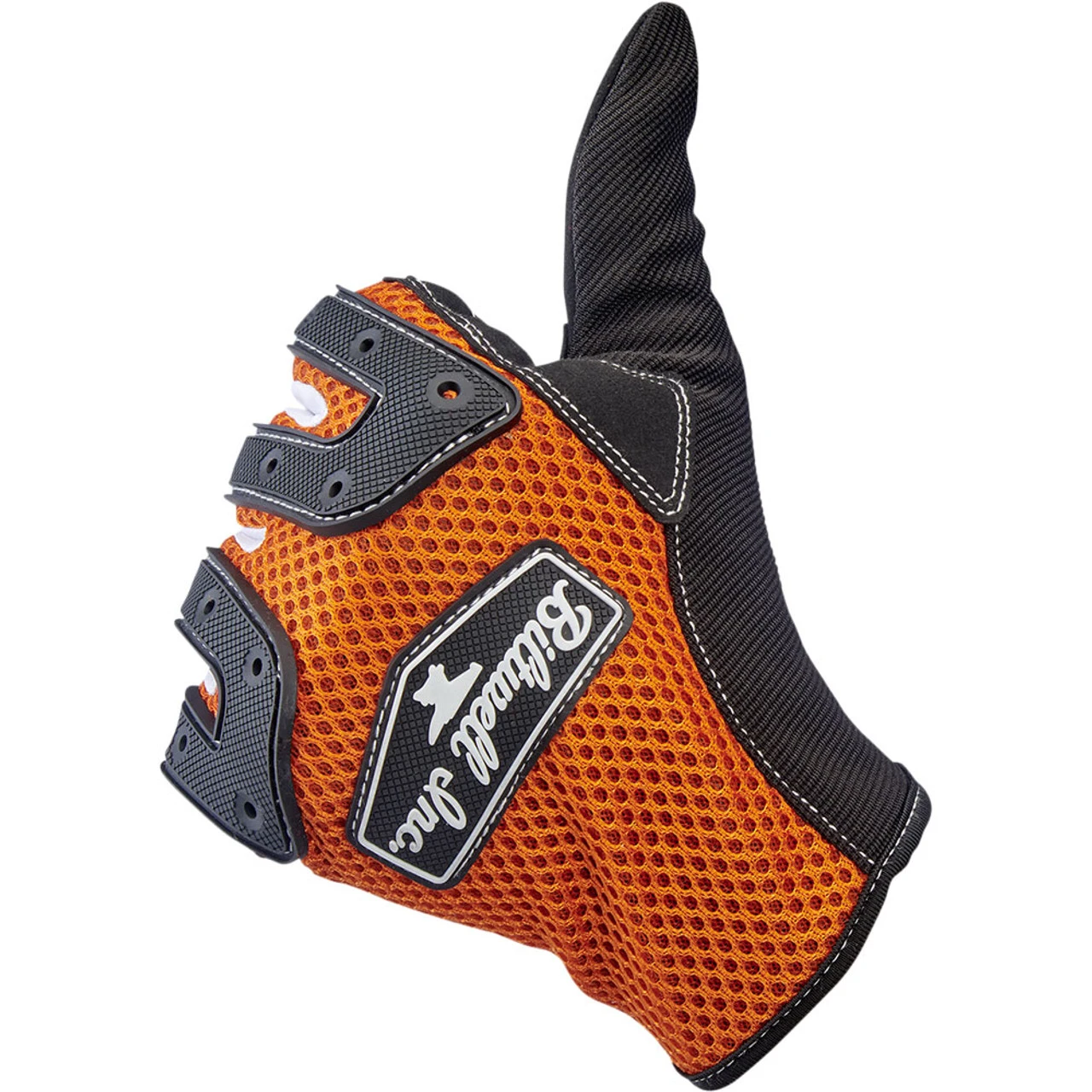 Biltwell Anza Gloves - Orange/Black 6 Biltwell Anza Gloves - Orange/Black - Image 4