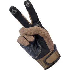 Biltwell Baja Gloves - Chocolate/Black -Cycling Apparel Store Biltwell Baja Gloves Chocolate Black 3 66516.1632322477