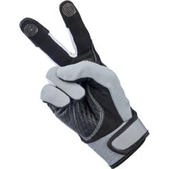 Biltwell Baja Gloves - Gray/Black -Cycling Apparel Store Biltwell Baja Gloves Gray Black 2 17804.1632325768