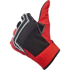 Biltwell Baja Gloves - Red/Black -Cycling Apparel Store Biltwell Baja Gloves Red Black 4 40301.1632323610
