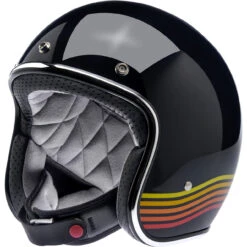 Biltwell Bonanza Helmet - Gloss Black Spectrum