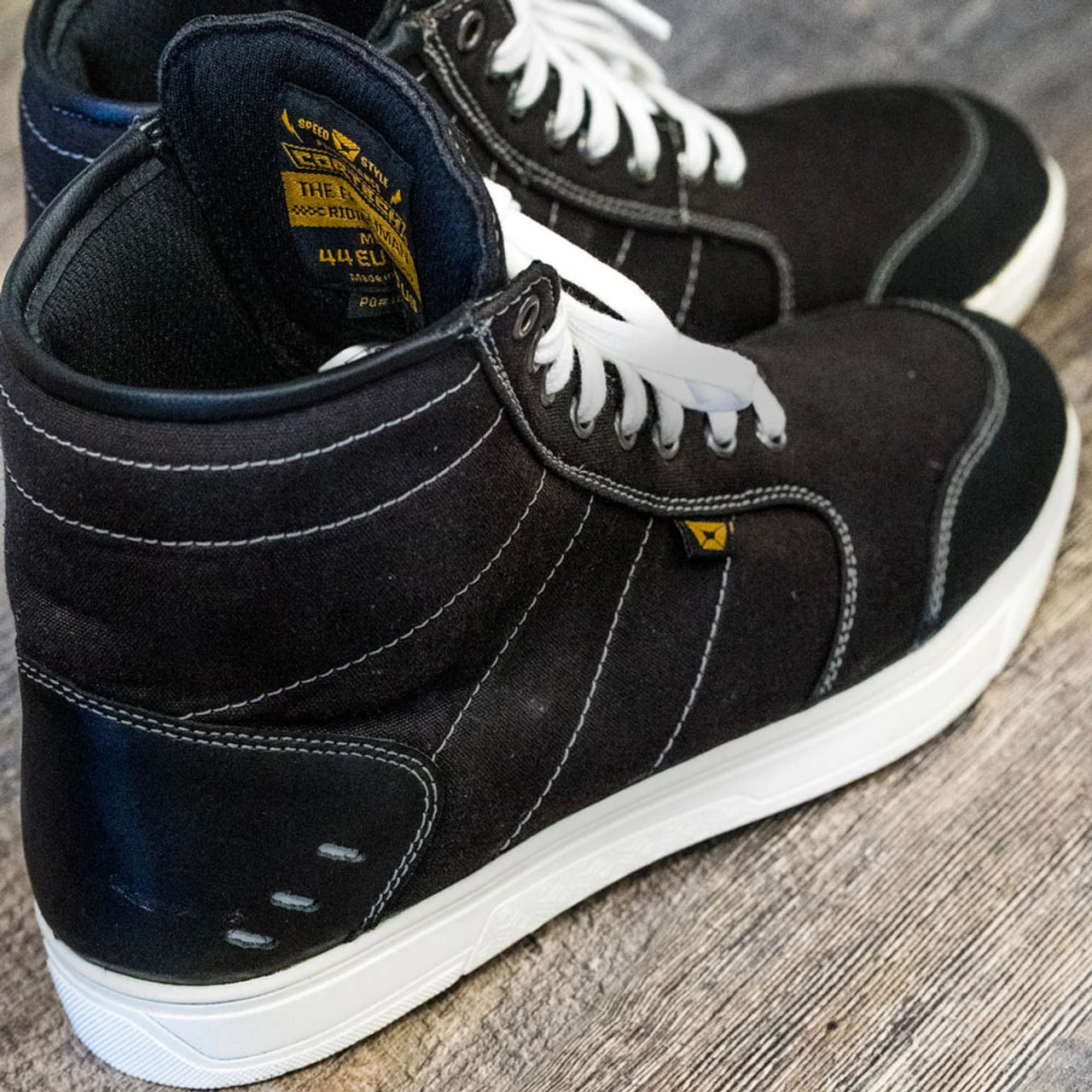 Cortech Freshmen Riding Shoes - Black/White 7 Cortech Freshmen Riding Shoes - Black/White - Image 5