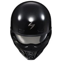 Scorpion Covert X Helmet - Black 6 Scorpion Covert X Helmet - Black -Cycling Apparel Store CovertX GlossBlack TopFront 90025.1573759367