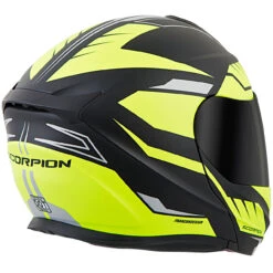 Scorpion EXO-GT920 Shuttle Modular Helmet - Neon -Cycling Apparel Store EXO GT920 Shuttle Black Neon rear right 66162.1509991461