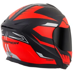 Scorpion EXO-GT920 Shuttle Modular Helmet - Black/Red -Cycling Apparel Store EXO GT920 Shuttle Black Red rear right 72173.1509990958