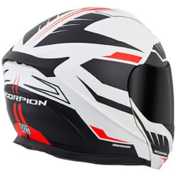 Scorpion EXO-GT920 Shuttle Modular Helmet - White/Black -Cycling Apparel Store EXO GT920 Shuttle White Red rear right 44477.1509995156