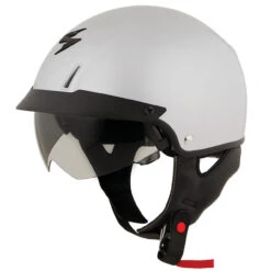 Scorpion EXO-C110 Solids Helmet -Cycling Apparel Store EXO C110 Silver front angl copy 46842.1459433084