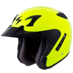 Scorpion EXO-CT220 Solids Helmet -Cycling Apparel Store EXO CT220 neon front angle left 90083.1459429839