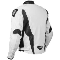 FLY Street Apex Leather Jacket -Cycling Apparel Store Fly Street Apex Leather Jacket White Back 97688.1467743285