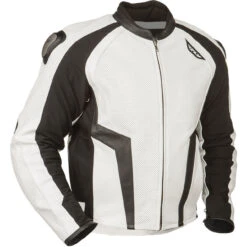 FLY Street Apex Leather Jacket -Cycling Apparel Store Fly Street Apex Leather Jacket White 72299.1467743285