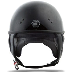 GMAX GM35 Solid Full Dressed Half Helmet - Gloss Black -Cycling Apparel Store GMax GM 35 Full Dressed Half Helmet Gloss Black 3 91487.1528289414