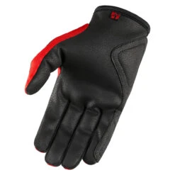 Icon Hooligan Gloves - Red -Cycling Apparel Store HooliganGloveRedPalm 71321.1579636032