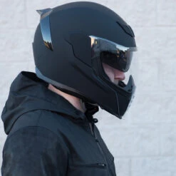 Icon Airflite Helmet - Black Rubatone -Cycling Apparel Store Icon Airflite Matte Black Rubatone Helmet 2 75675.1518462835