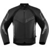 Icon Hypersport 2 Leather/Textile Jacket - Black -Cycling Apparel Store Icon HypersportJacketBlackFront 66817.1550152422