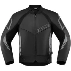 Icon Hypersport 2 Leather/Textile Jacket - Black