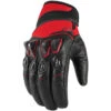 Icon Konflict Gloves - Red -Cycling Apparel Store Icon Konflict Gloves Red 81824.1486498826